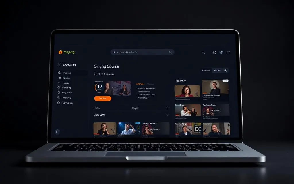 The course dashboard with all video lessons
