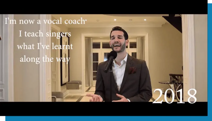 Adam Mishan, vocal coach and founder of AM Vocal Studios, singing